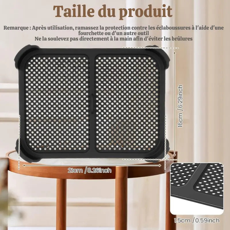 Grille de Protection Anti-Éclaboussure pour AirFryer